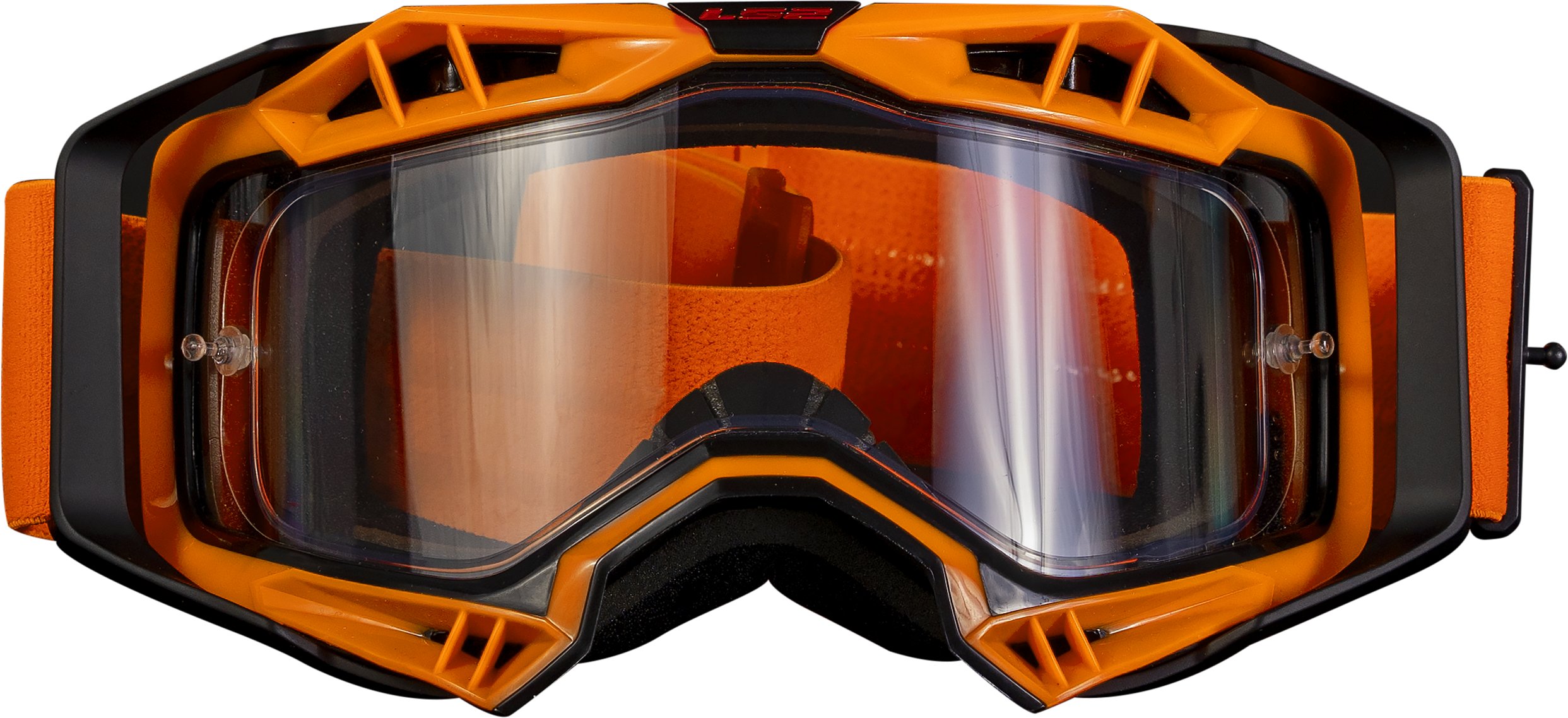 AURA ENDURO GOGGLE BLACK H-V ORANGE